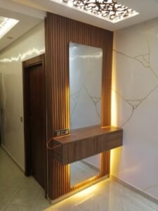 Miroir avec bardage